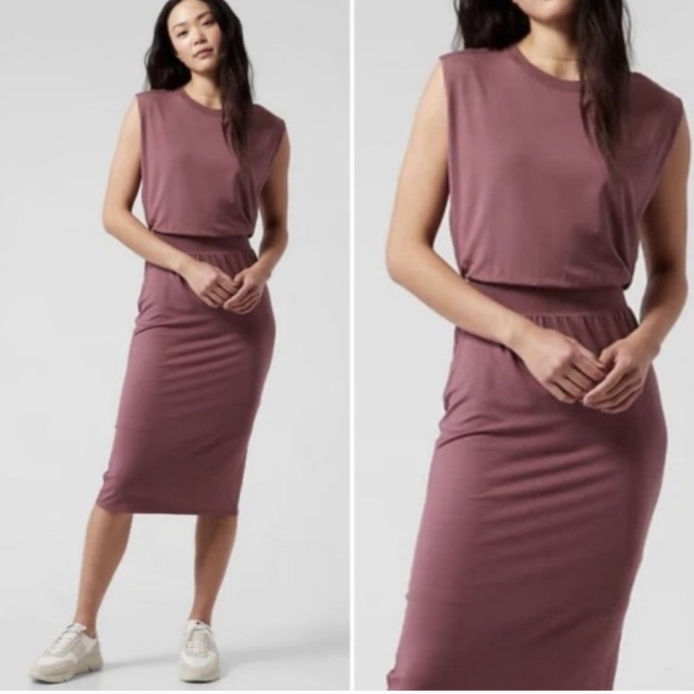 Athleta Mauve Sleeveless Dress